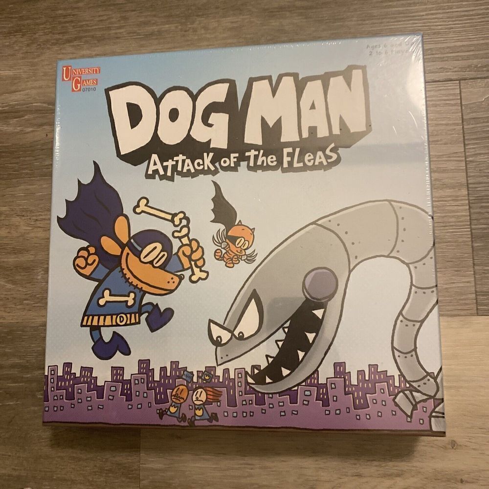 Dog Man - Attack of the Fleas - Board Game . brand new sealed